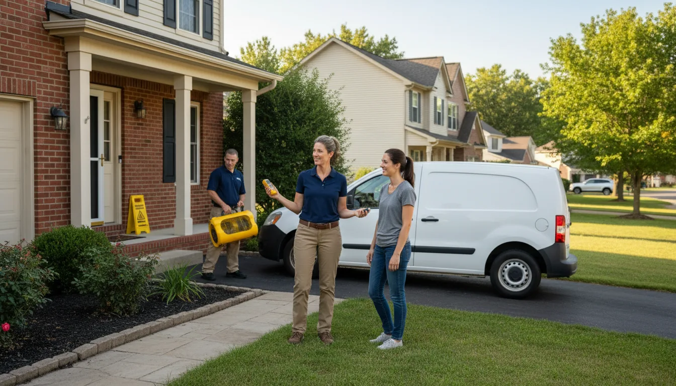 Water restoration image for Water Damage & Restoration Services in Muse, OK